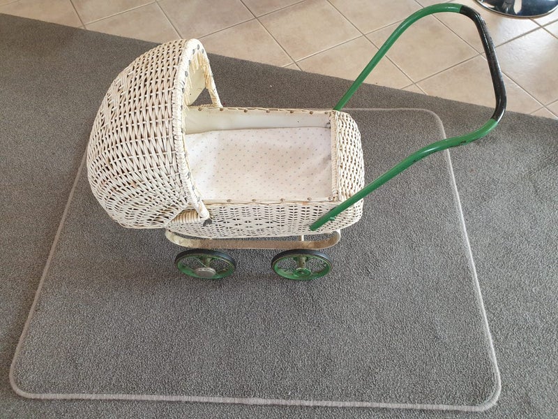 Vintage Cane Dolls Pram Carousel 1
