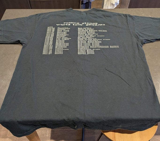 Rolling Stones 2002/03 World Tour T-Shirt Men's XL Carousel 2