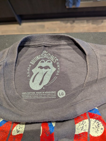 Rolling Stones 2013 50th Anniversary Hyde Park T-Shirt Men's L Carousel 2