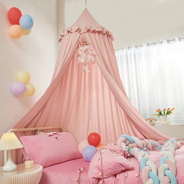 Girls Bed Canopy, Mosquito Net for Bedroom, Mosquito Net Princess Play Tents Carousel 1