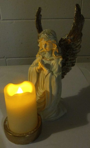 Praying Angel with candle light Carousel 2