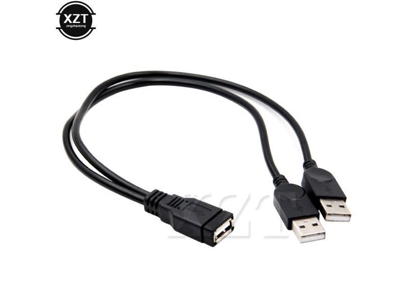 USB 2.0 And Cable USB Double Splitter Cable Female To USB 2 Male Power Carousel 1