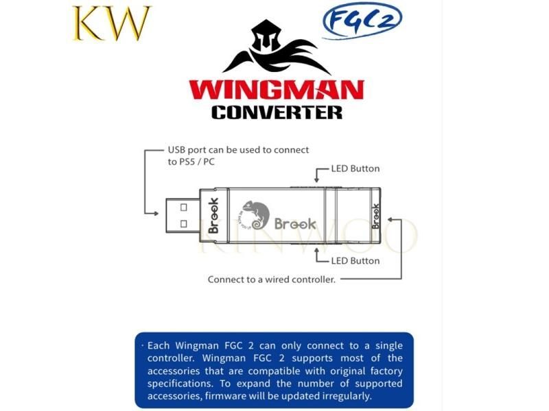 Brook Wingman FGC 2 Native PS5 Converter For PS5/PS4/XBox Series X S/Xbox Carousel 1