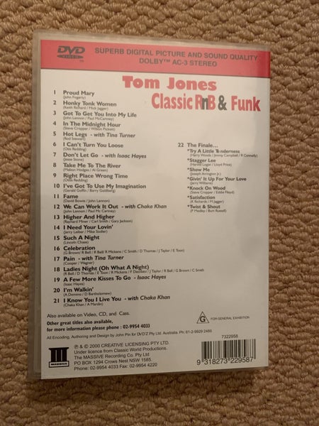 “TOM JONES” CLASSIC RNB & FUNK WITH TINA TURNER ETC… Carousel 3