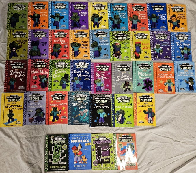 Diary of a Minecraft Zombie Books 1 to 35 By Zack Zombie Carousel 1
