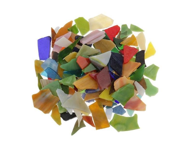 70/150Pcs/200g/Pack Shape Glass Mosaic Tiles For Arts DIY Crafts Supplies Gift Carousel 1