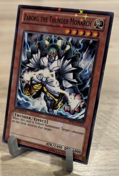 Yu Gi Oh Zaborg the Thunder Monarch 1st Edition Starfoil Rare NO RESERVE Carousel 1