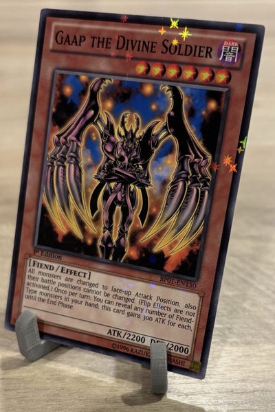 Yu Gi Oh Gaap the Divine Soldier 1st Edition Starfoil Rare NO RESERVE Carousel 1