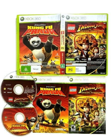 LEGO Indiana Jones & Kung Fu Panda (2 GAME BOX SET) XBox 360 Carousel 2