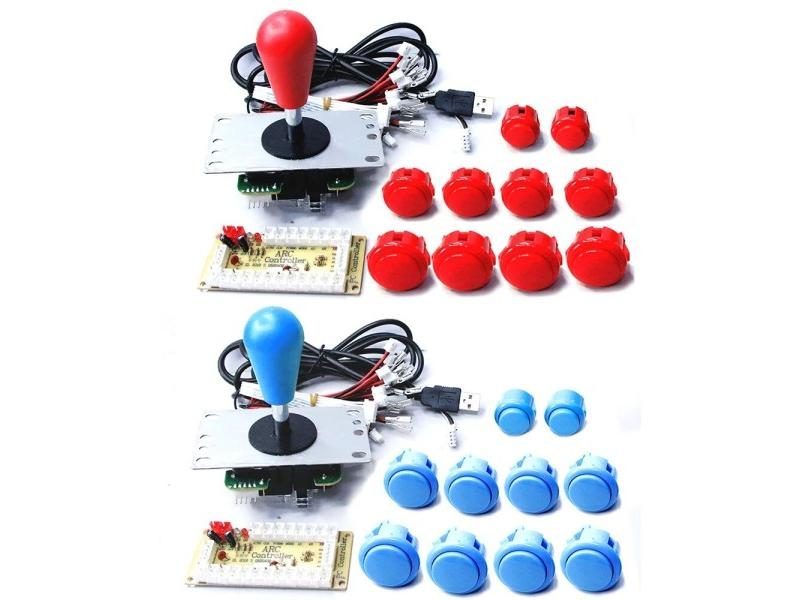 Copy SANWA Game Machine Arcade Console DIY Kit 8 Way Joystick Push Buttons For Carousel 1
