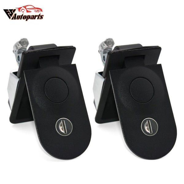2pcs Compression Black Flush Mount Push Locks Latch Tool Box Camper Trailer Carousel 1