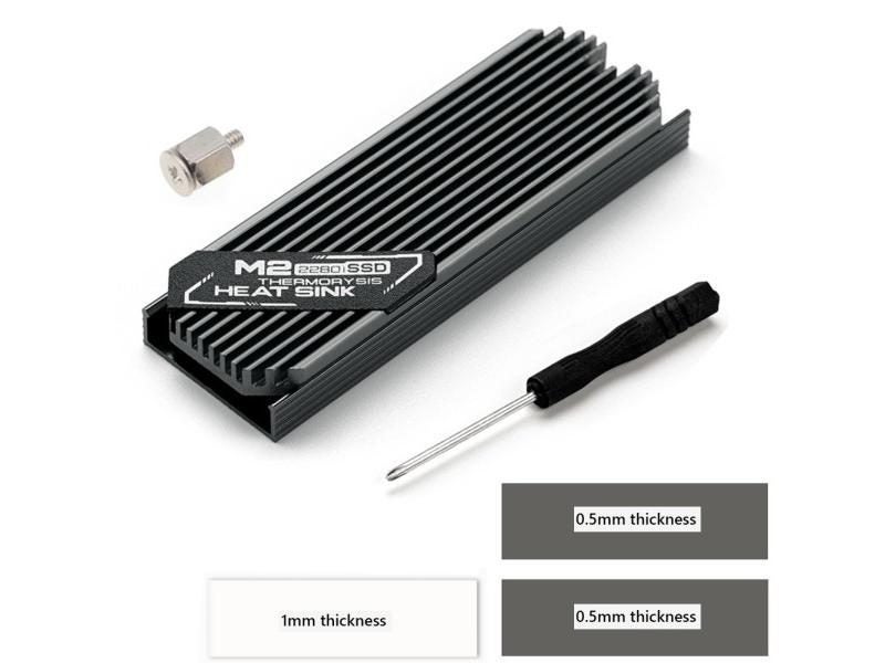 M.2 SSD NVMe Heat Sink Heatsink M2 2280 SSD Hard Disk Aluminum Heat Sink With Carousel 1