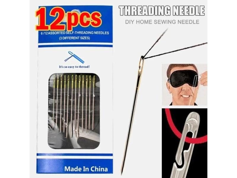 Blind Sewing Needles Elderly Big Hole Stainless Steel Needle For Sewing Carousel 1