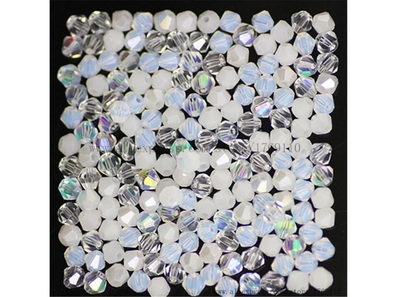 Isywaka Sale Red Copper Color 100pcs 4mm Bicone Austria Crystal Beads Charm Carousel 1
