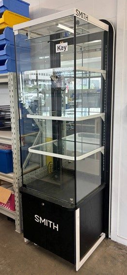 22483 - Glass Display Tower on Castors - Used Carousel 1