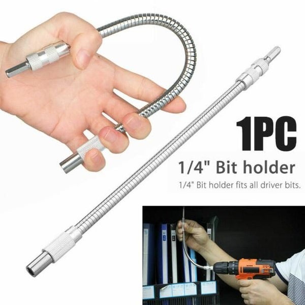 300mm Screwdriver Extension Socket Holder Adapter for 1/4" Hex Drill Bit Carousel 1