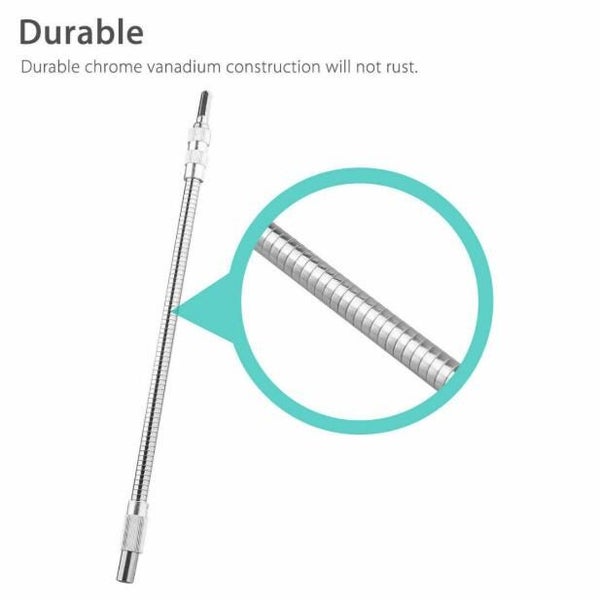 300mm Screwdriver Extension Socket Holder Adapter for 1/4" Hex Drill Bit Carousel 4