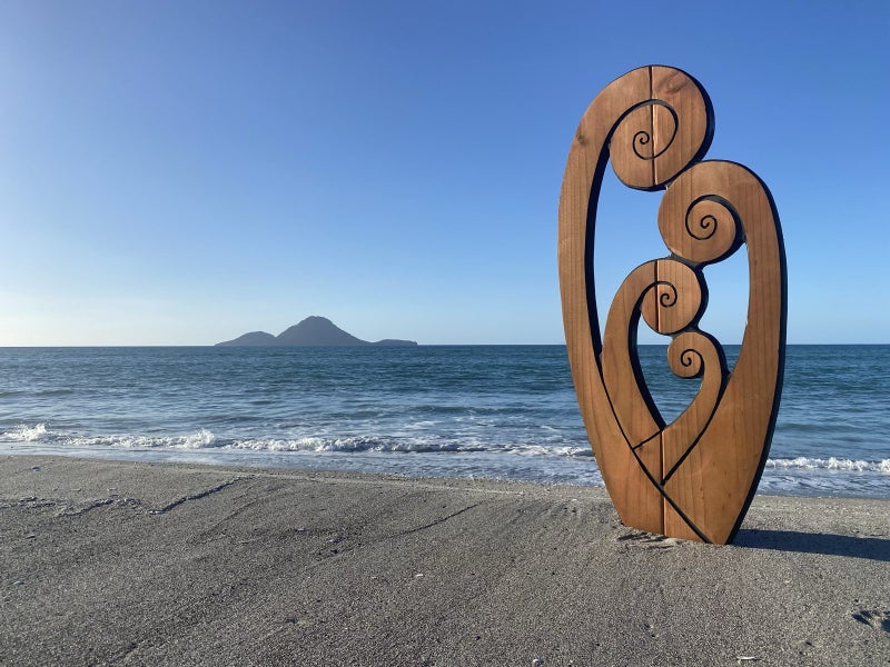 “Koru Family of Four Embrace ” Garden Art by Pete Collins Carousel 1