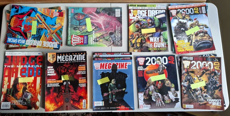 19 x Judge Dredd 2000AD and Megazines - Rebellion and Fleetway publishers Carousel 1