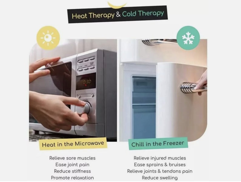 Neck Warmer Heating Wrap Microwave Hot & Cold Therapy Pain Relief Shoulder Wrap Carousel 2