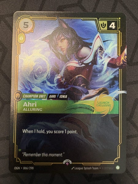 Ahri Alluring LAUNCH PROMO Riftbound League of Legends Carousel 1