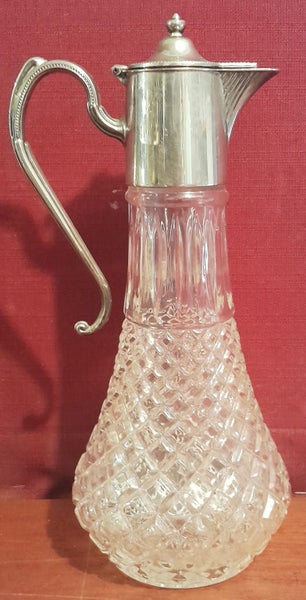 CLARET JUG SILVER PLATED MOUNTS. VINTAGE ITEM LOT 2 Carousel 2