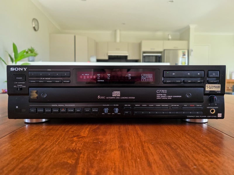 Sony CDP-C77ES 5 Disc CD Player -- TOP OF THE LINE!!! Carousel 1
