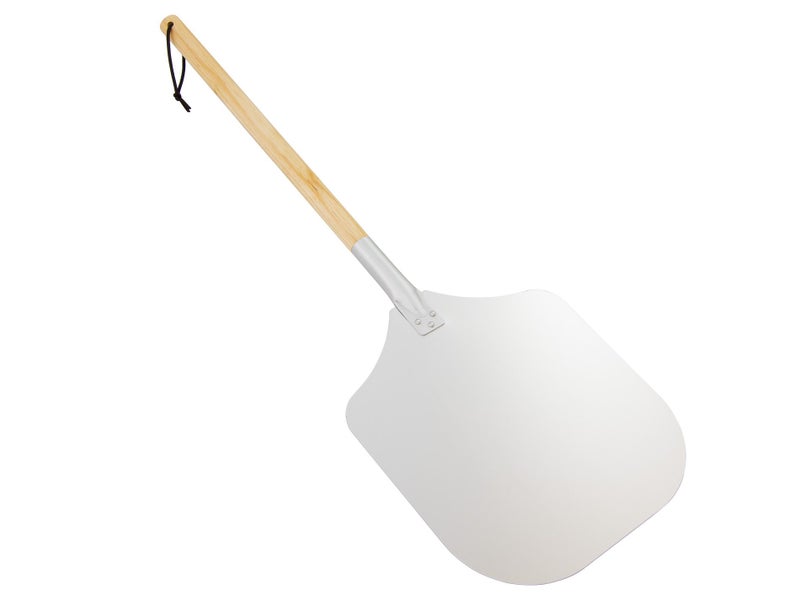 30cm Aluminium Pizza Oven Shovel - Wooden Handle Carousel 1