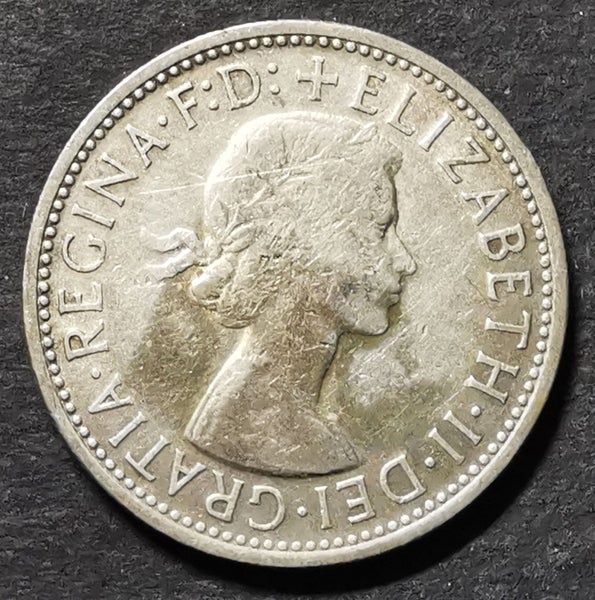 AUSTRALIA 1954 SILVER FLORIN - #HZJ Carousel 2