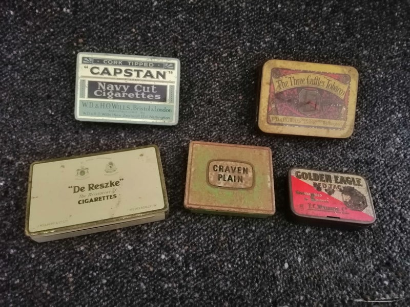 Cigarette Tins x 5 Carousel 1
