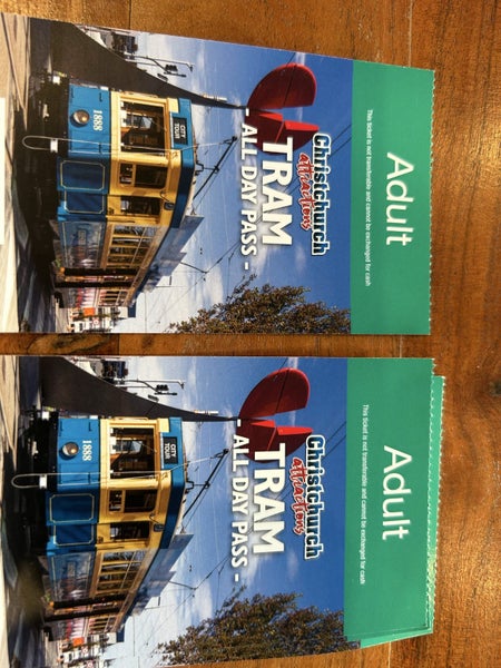 Christchurch Tram Tickets (2) Carousel 1
