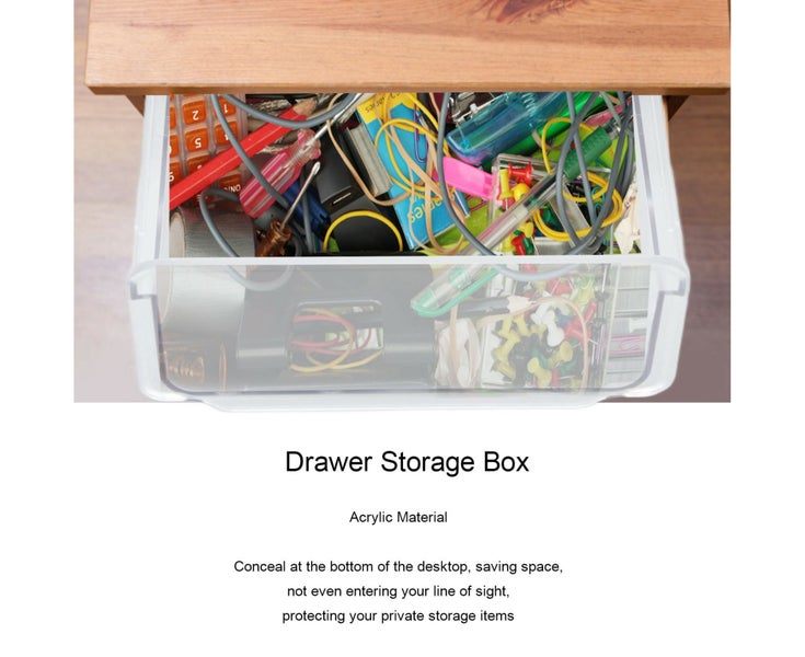 Acrylic Drawer Storage Concealed Acrylic Drawer Storage Holder with 3 Pastes Carousel 2