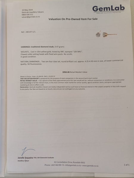 Diamond earrings Carousel 3