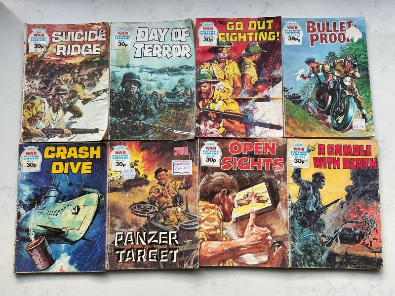 8 WAR COMICS LOW NUMBERS Carousel 1