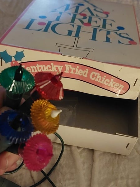 Vintage Christmas lights KFC? Carousel 7