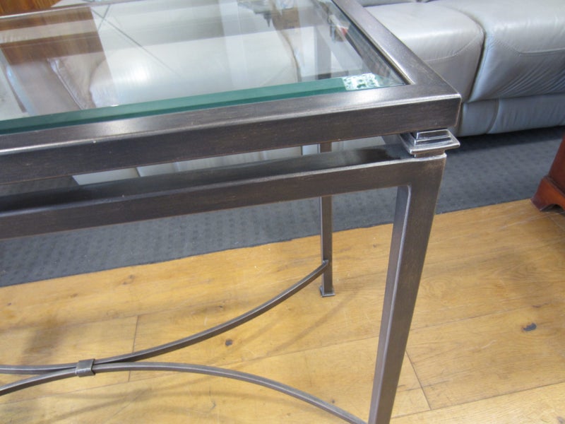 Metal & Glass Console Table Carousel 8