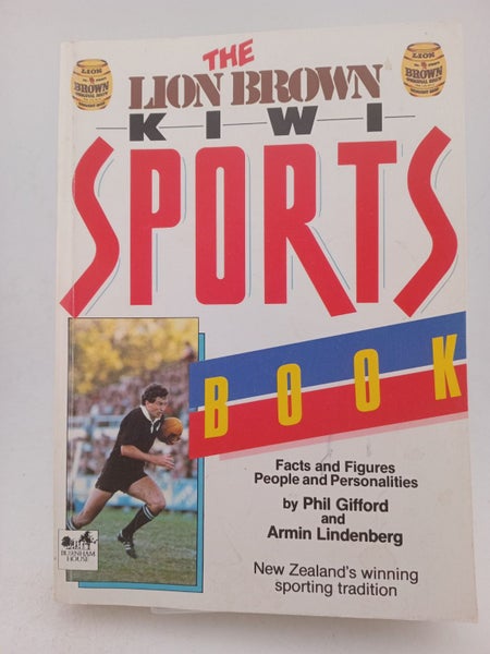 The Lion Brown kiwi sports book by P Gifford, A. Lindenberg64509172087553110