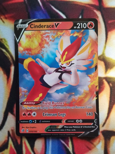 Cinderace V - Rebel Clash - 035/192 - NM Carousel 1