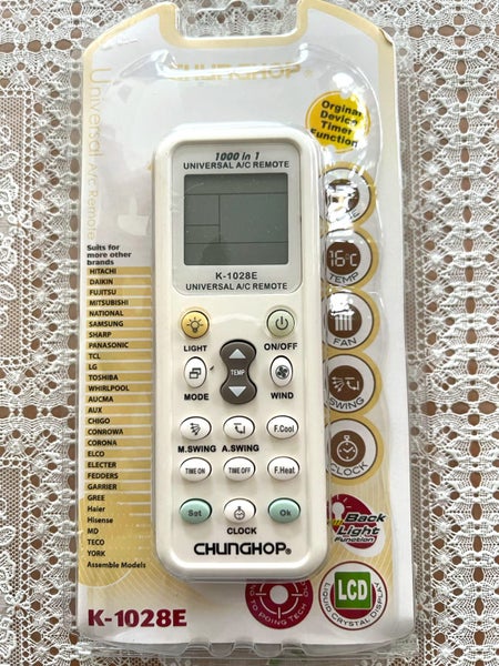 A brand new universal remote controller for Air Conditioning. Carousel 1