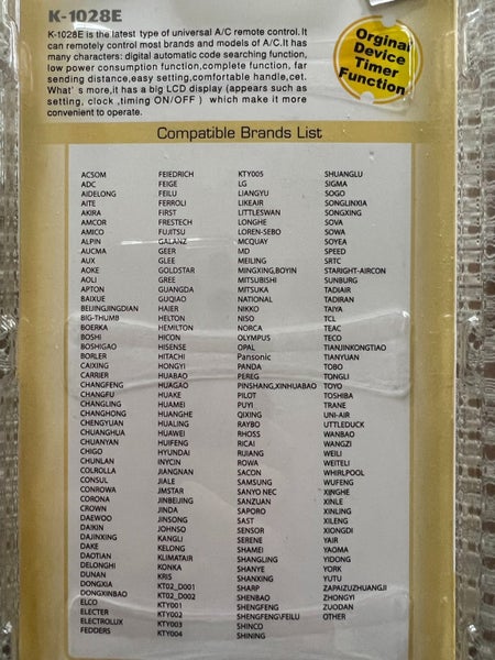 A brand new universal remote controller for Air Conditioning. Carousel 4