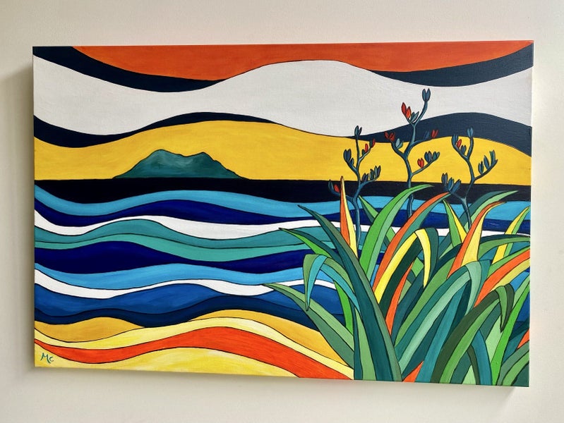 Bay of Plenty - Large Original painting by Megan Collins