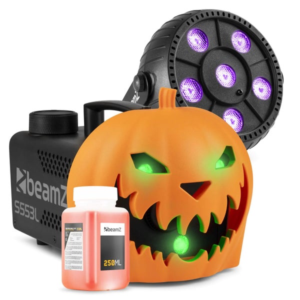 Spooky Pumpkin Smoke Machine with UV Carousel 1
