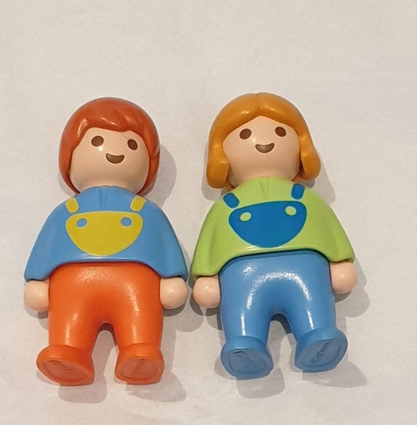PLAYMOBIL Child Boy and Girl figures 1990 Geobra Carousel 1