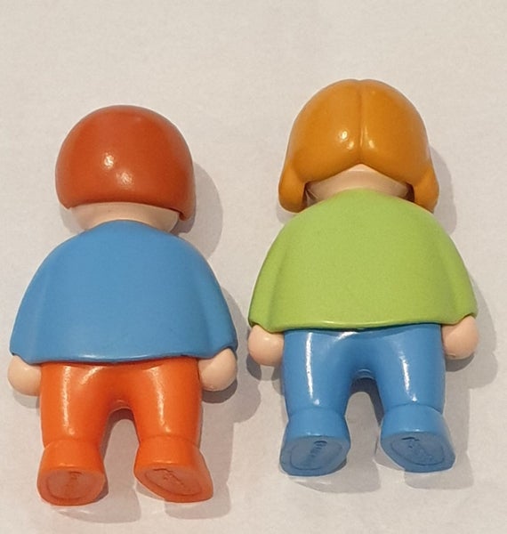 PLAYMOBIL Child Boy and Girl figures 1990 Geobra Carousel 2