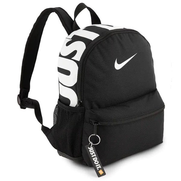 Nike Kids' 11L Brasilia Just Do It Mini Backpack - Black/White Carousel 2