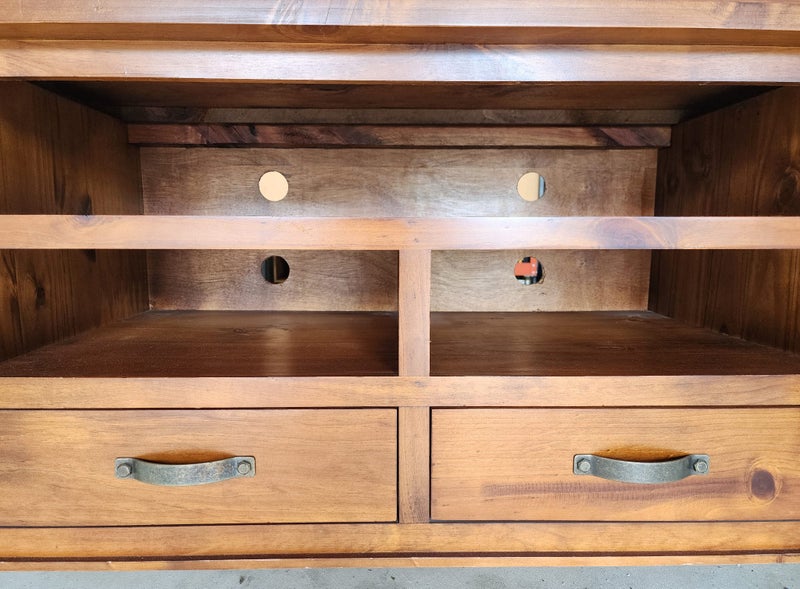 Solid Wood Entertainment Unit Carousel 9