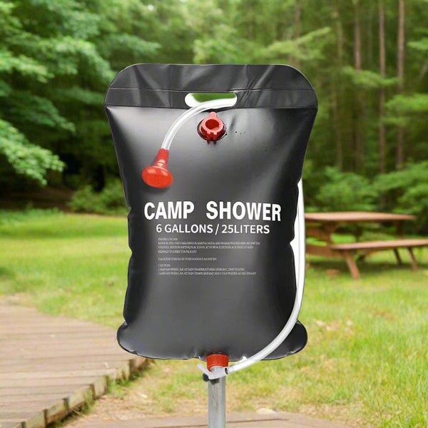 25L Outdoor Solar Camping Shower - Portable, Solar-Heated, and Easy to Use Carousel 1