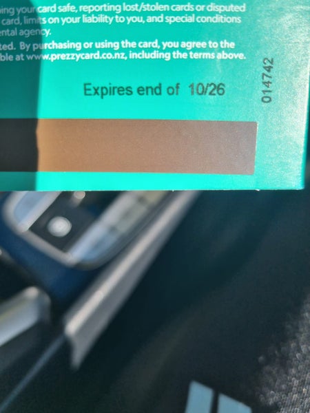 $1000 prezzy card. Expiry date October 202663617476761729111