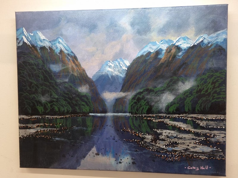 High Snow Level Fiordland - Caley Hall - Original Painting Carousel 1