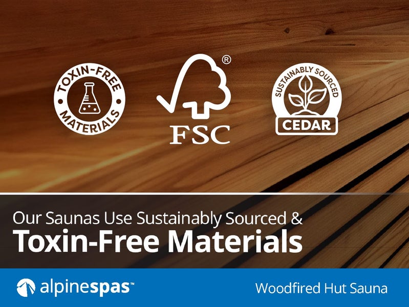 WOOD FIRED HUT SAUNA - 8 PERSON OUTDOOR TRADITIONAL FINNISH SAUNA Carousel 14